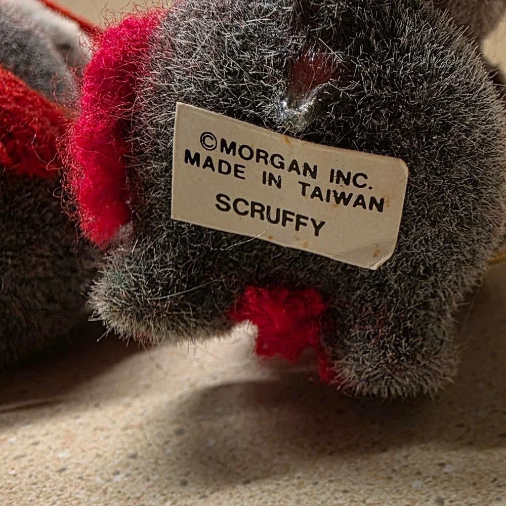 Morgan Inc Scruffy Squirrel Mouse Ornaments Set of 4 Vintage Christmas Decor